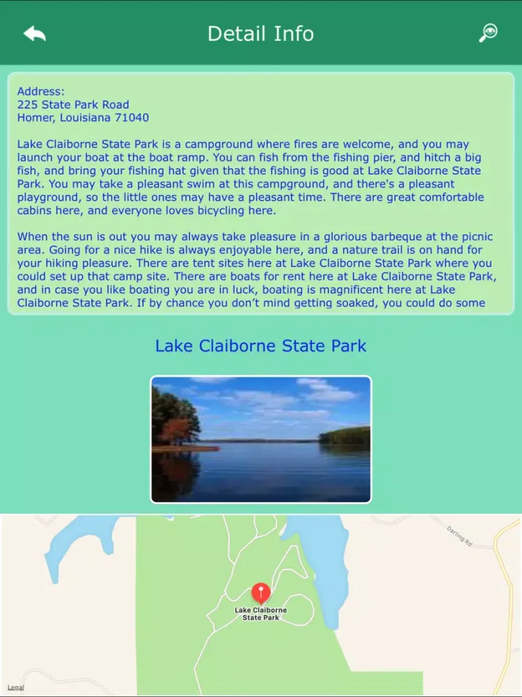 Camping in Louisiana iPad  スクリーンショット