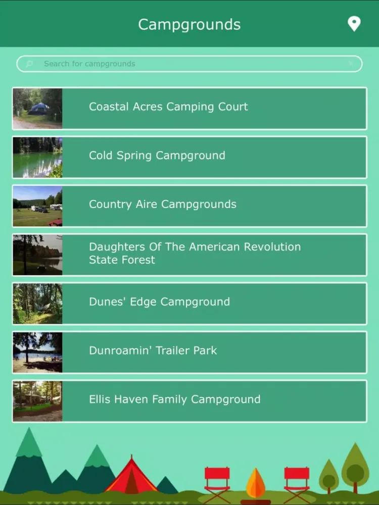 Camping in Massachusetts iPad  Ekran Görüntüleri