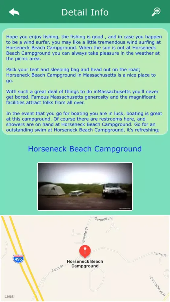 Camping in Massachusetts Ekran Görüntüleri