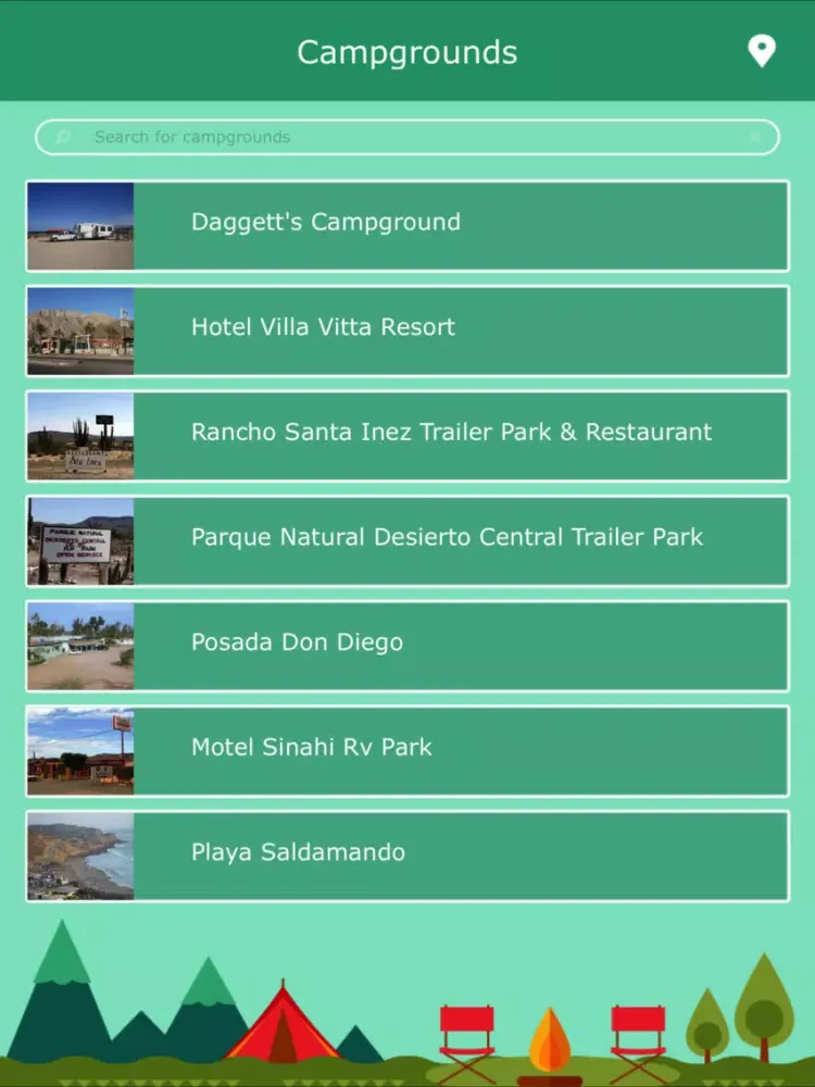 Скриншоты Mexico Camping Guide iPad 