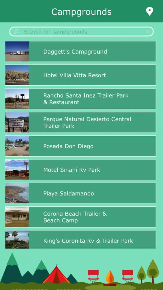 Скриншоты Mexico Camping Guide