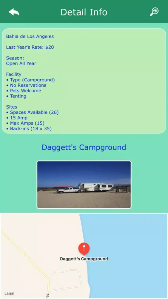Скриншоты Mexico Camping Guide