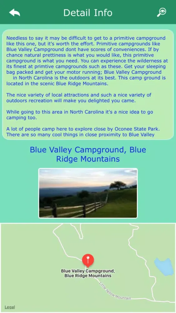 North Carolina Camping Guide スクリーンショット