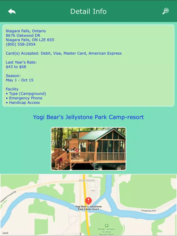 Captures d'écran de Ontario RV Campgrounds iPad 