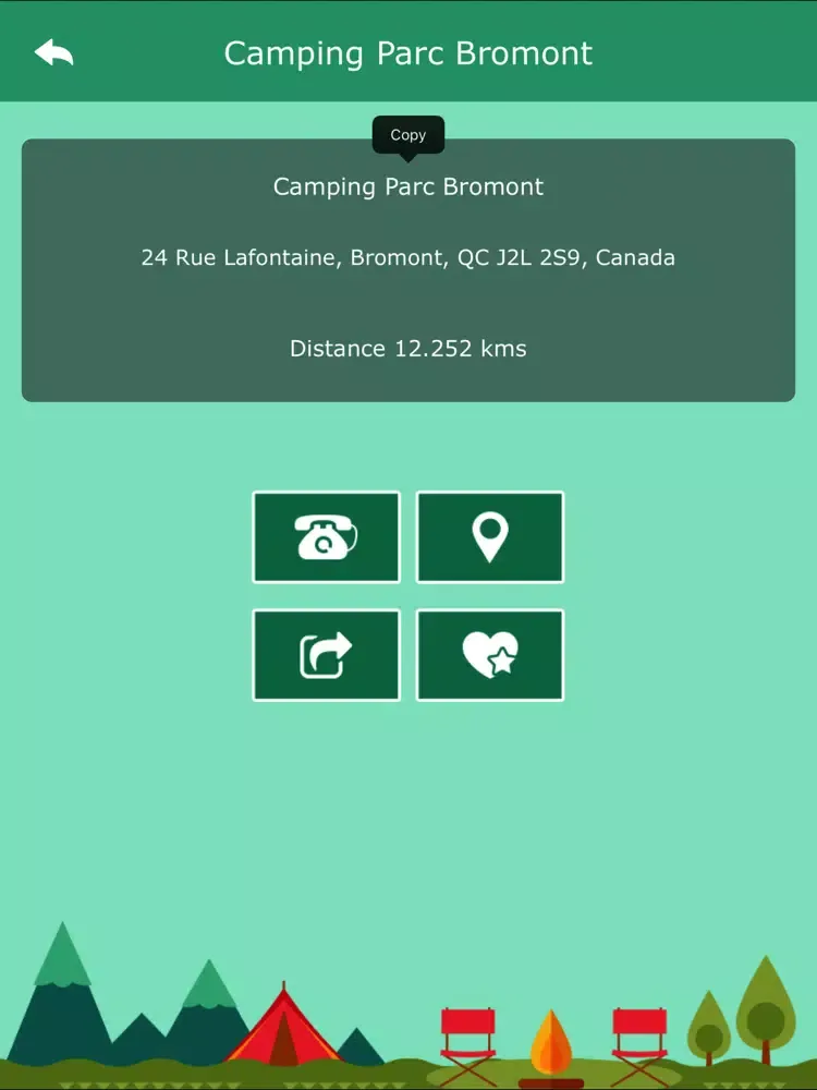 Скриншоты Quebec Campgrounds Guide iPad 