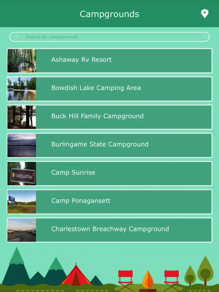 Camping in Rhode Island iPad  Ekran Görüntüleri