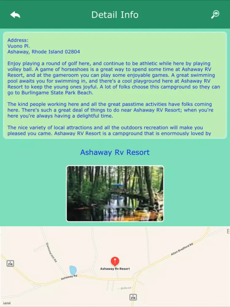 Camping in Rhode Island iPad  Ekran Görüntüleri
