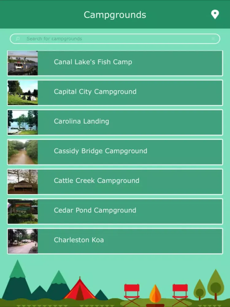 Скриншоты South Carolina Camping iPad 