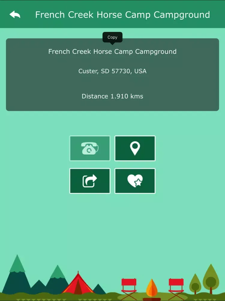 South Dakota Camping Locations iPad  Screenshots