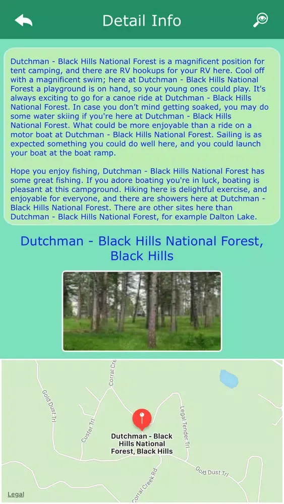 South Dakota Camping Locations Screenshots