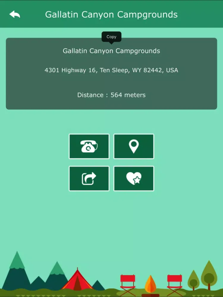 Wyoming Campgrounds & Parks iPad  Screenshots