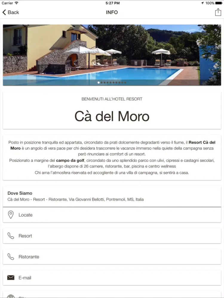 Cà del Moro Hotel&Resort iPad  سکرین شاٹس
