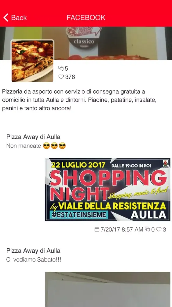 Capturas de tela do Pizza Away Aulla