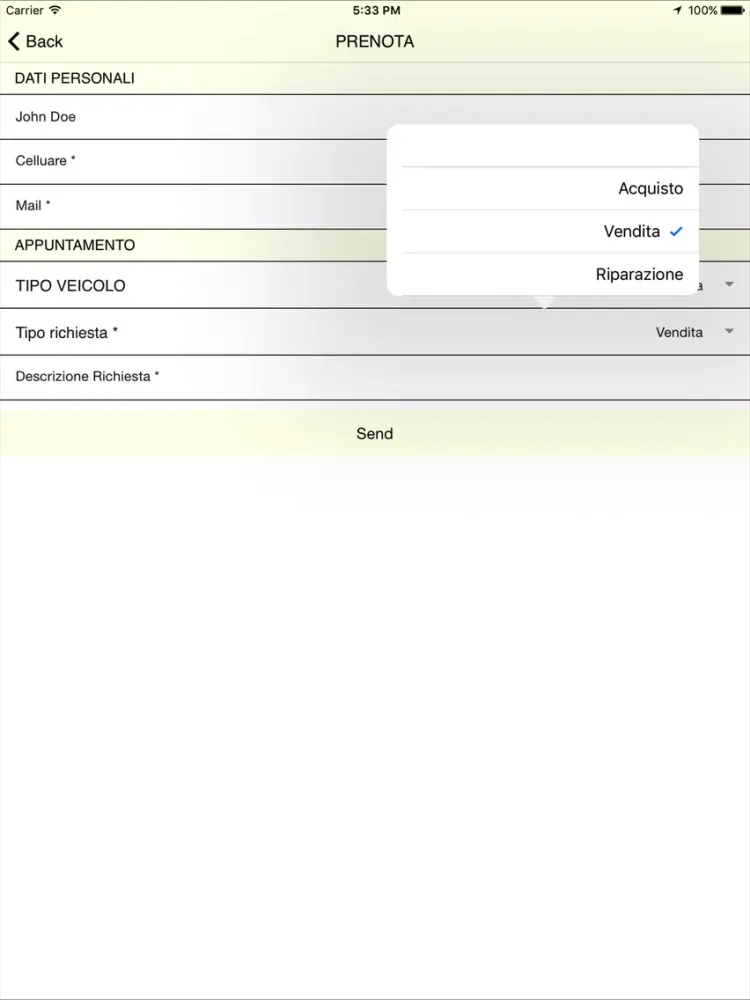 Captures d'écran de Carrozzeria La Spezzina iPad 