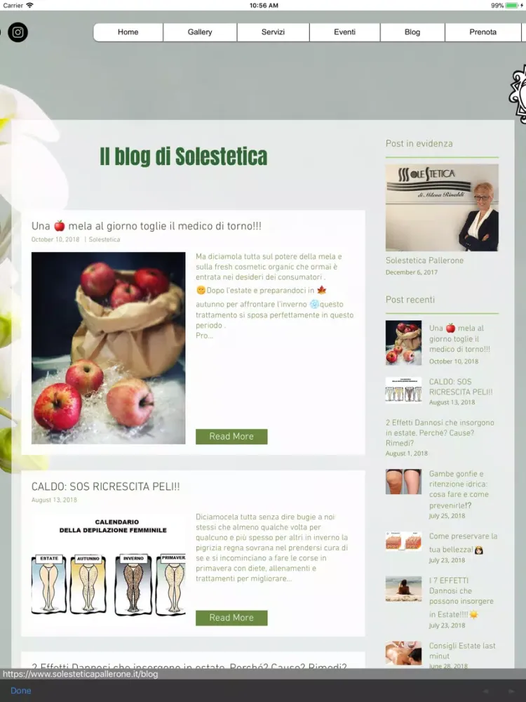 Solestetica iPad 应用截图