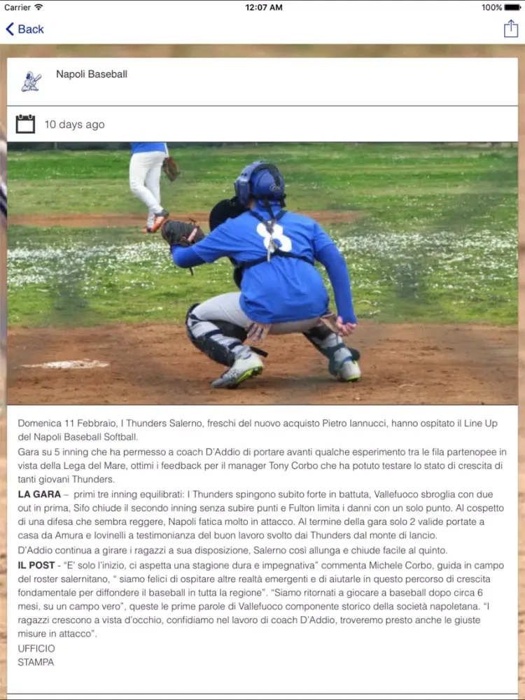 صور Napoli Baseball iPad 