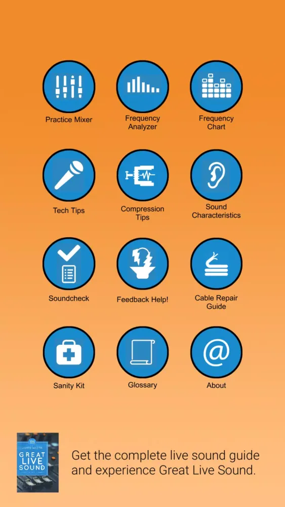 Capturas de pantalla de Live Sound Guide