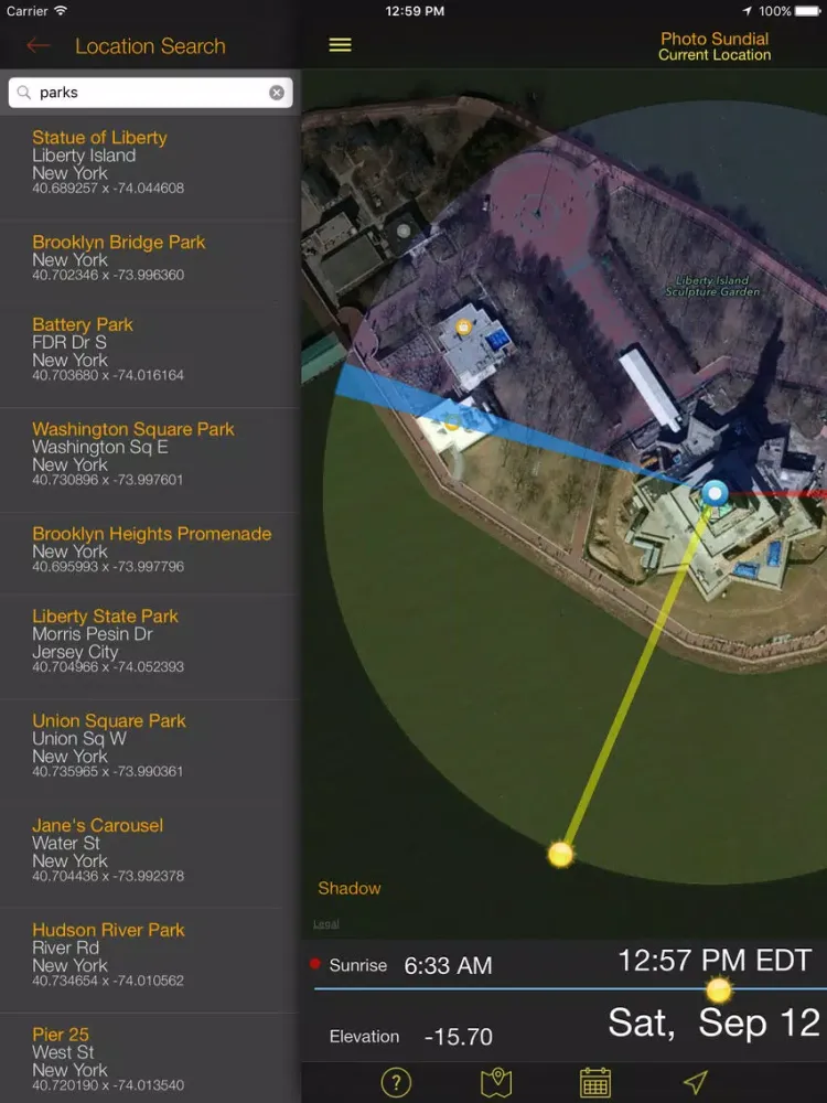 Zrzuty ekranu GO Mobile Photo Sundial iPad 