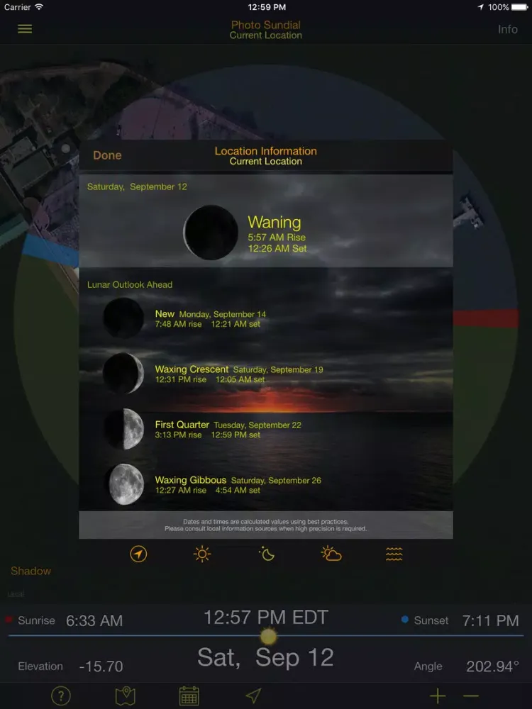 Zrzuty ekranu GO Mobile Photo Sundial iPad 