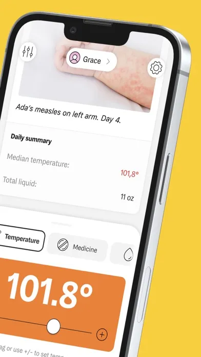 Loggo: Medicine & Fever app Screenshots