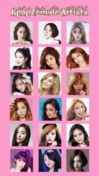 Capturas de pantalla de 2048 - Female Kpop Edition
