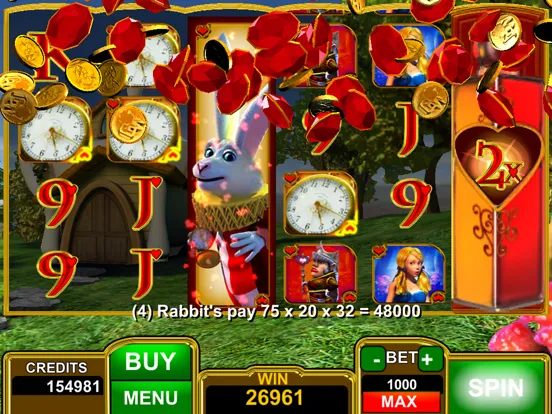 Captures d'écran de Alice Gold Wonderland Slots iPad 