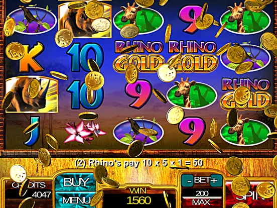 Ảnh chụp màn hình của Rhino Gold Slot Game - FREE iPad 