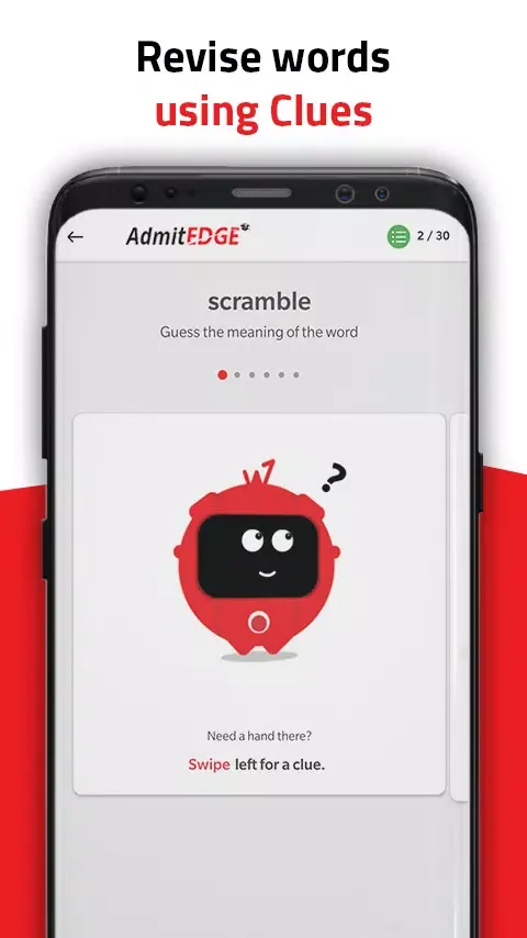 AdmitEDGE WordBot: GRE Vocab Screenshots