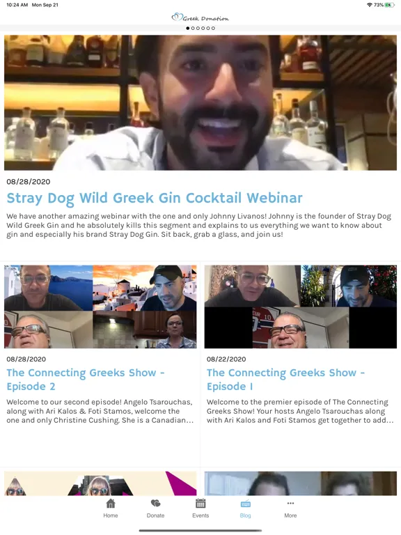 GreekDonation iPad 应用截图