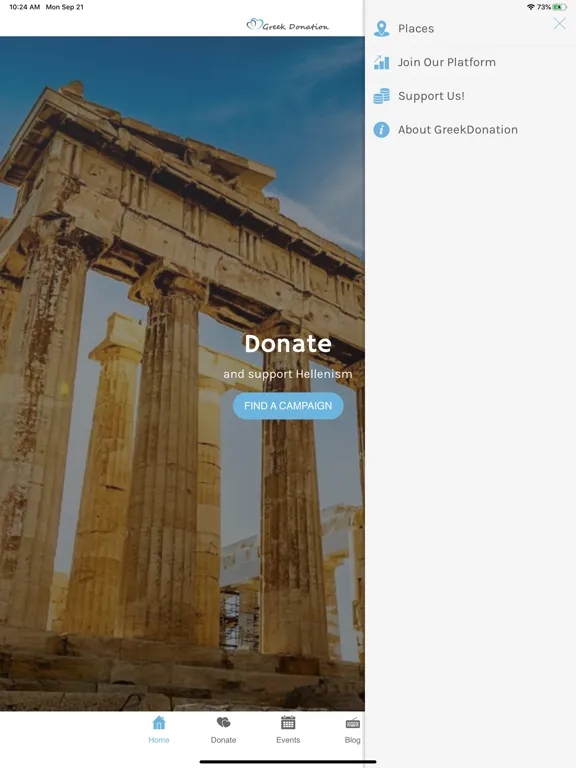 GreekDonation iPad 应用截图