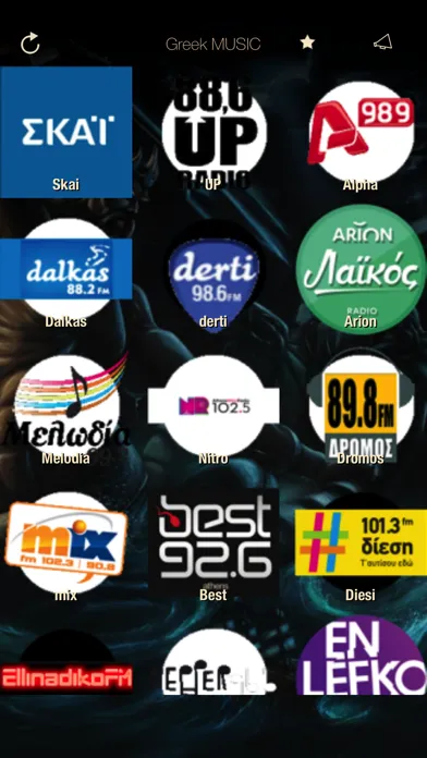 Zrzuty ekranu Greek Music Radio ONLINE FULL from Athens Greece