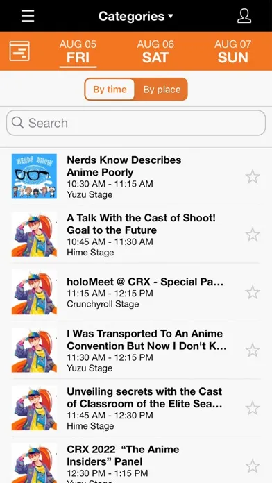 Screenshot di Crunchyroll Expo