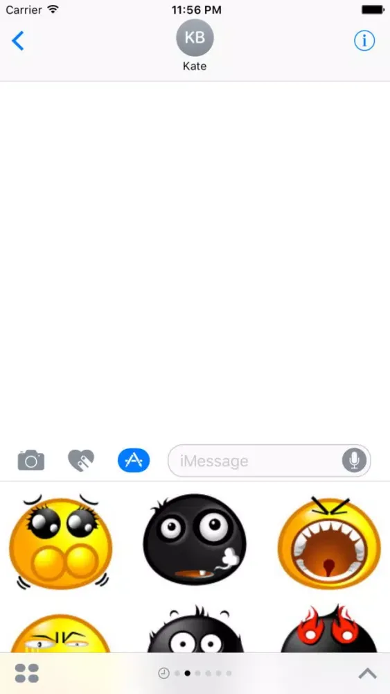 Tangkapan skrin VOZ Emoji