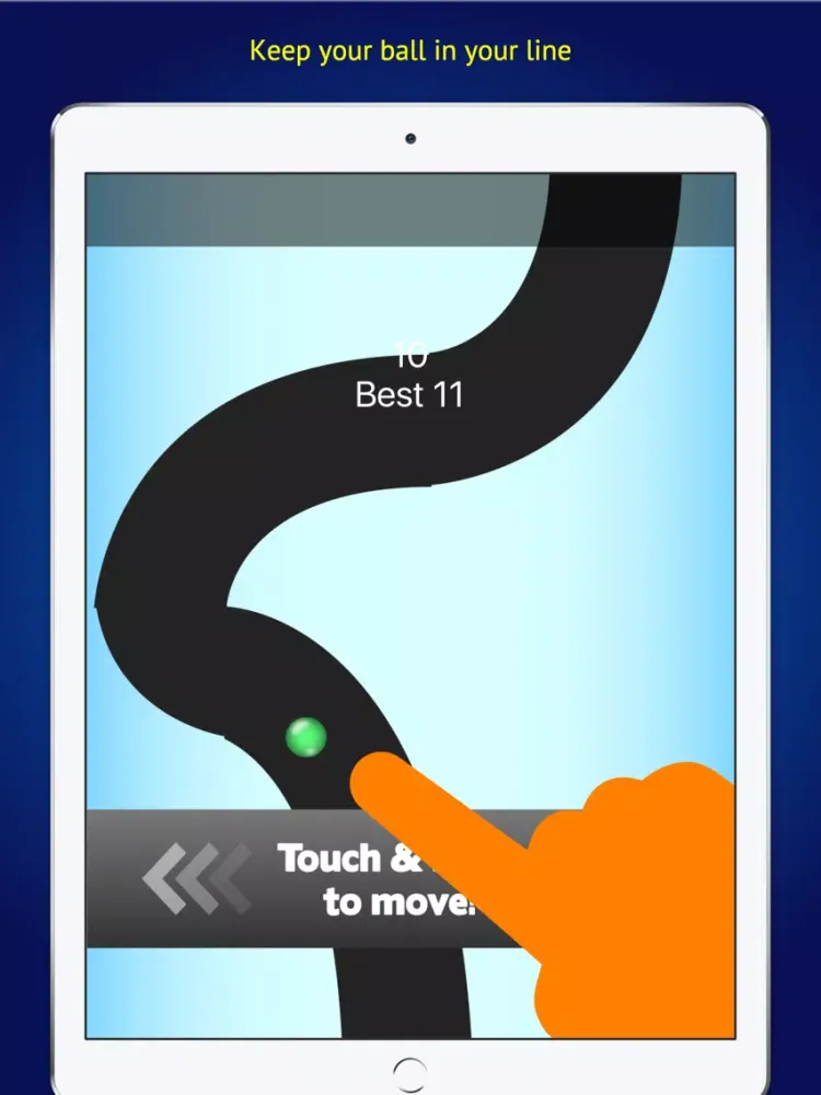 Follow The Line, free games for test speed of brain iPad  Screenshots