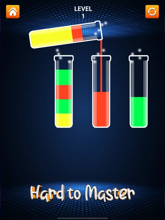 Tangkapan layar Sort Color: Bottle Fill Water iPad 