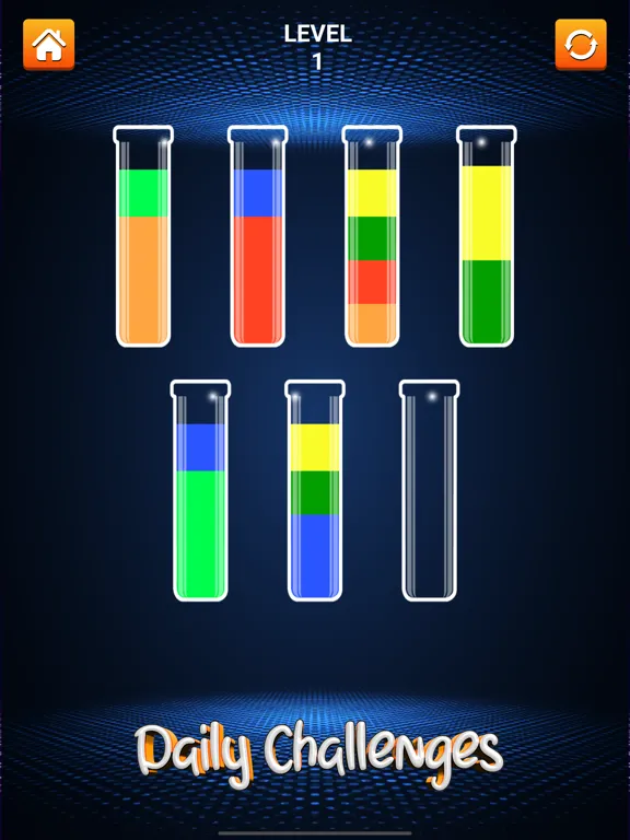 Tangkapan layar Sort Color: Bottle Fill Water iPad 