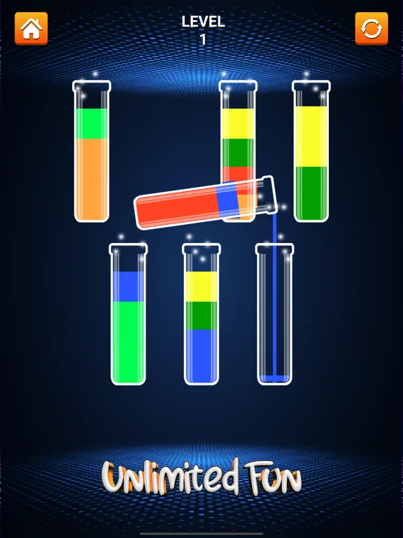 Tangkapan layar Sort Color: Bottle Fill Water iPad 