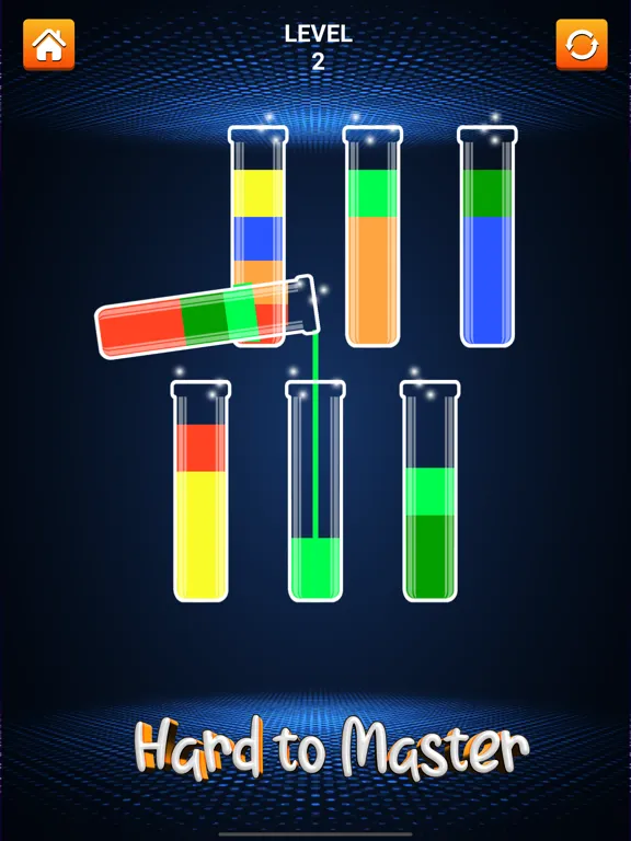 Tangkapan layar Sort Color: Bottle Fill Water iPad 