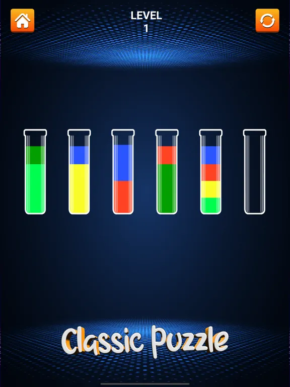 Tangkapan layar Sort Color: Bottle Fill Water iPad 