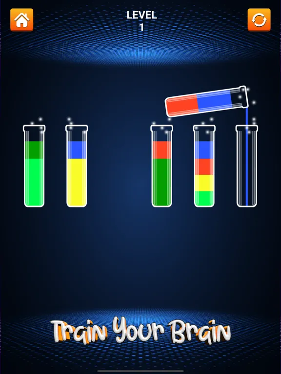 Tangkapan layar Sort Color: Bottle Fill Water iPad 