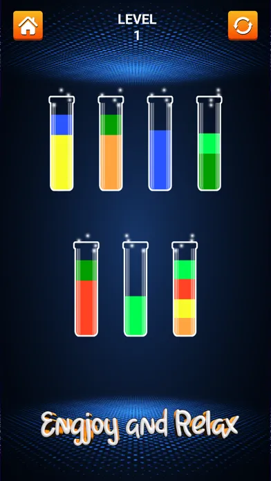 Tangkapan layar Sort Color: Bottle Fill Water
