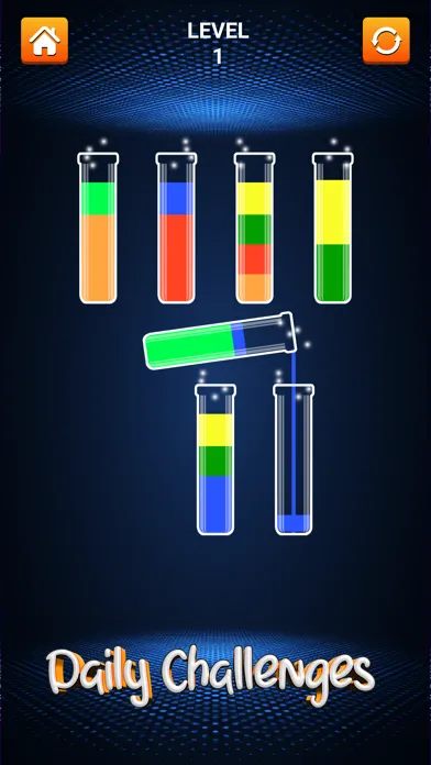 Tangkapan layar Sort Color: Bottle Fill Water