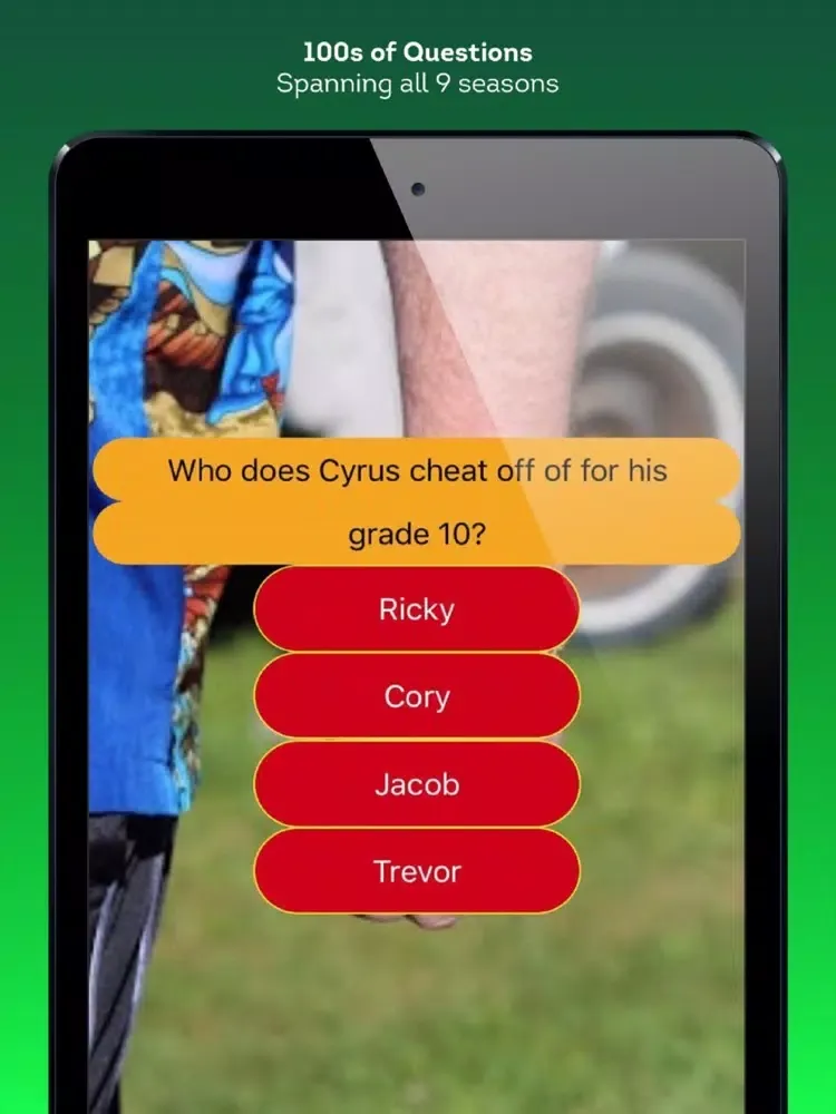 Trivia for Trailer Park Boys iPad  Screenshots