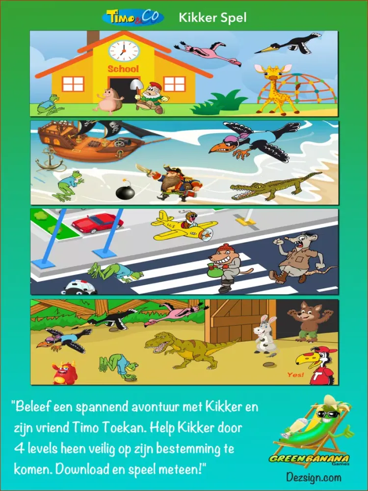 Timo & Co Kikker spel iPad  Screenshots