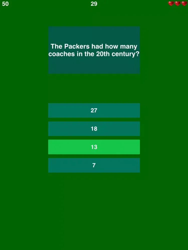 Trivia for Green Bay Packers - American Football iPad  스크린샷