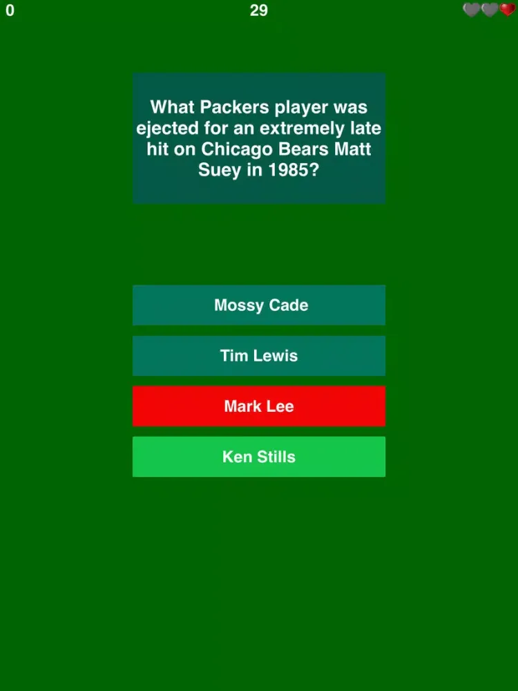 Trivia for Green Bay Packers - American Football iPad  스크린샷