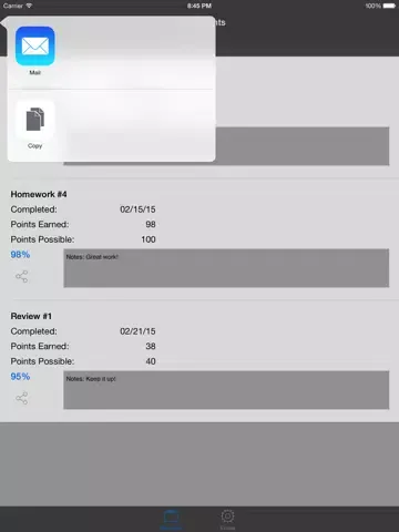 TrackerPro GradeBook iPad  스크린샷
