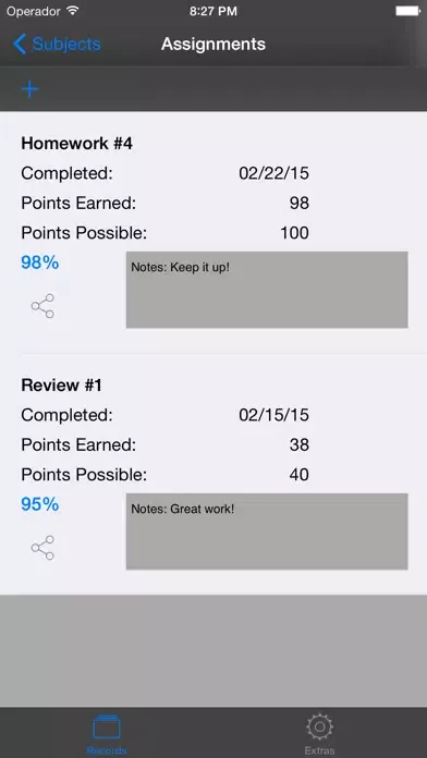 TrackerPro GradeBook 스크린샷