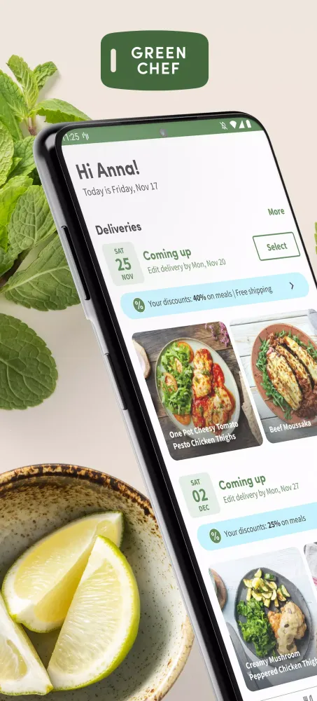 تصاویر Green Chef: Healthy Recipes