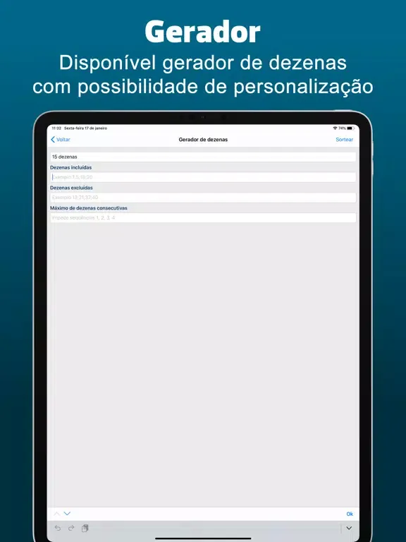 Capturas de pantalla de Loteria Resultados iPad 